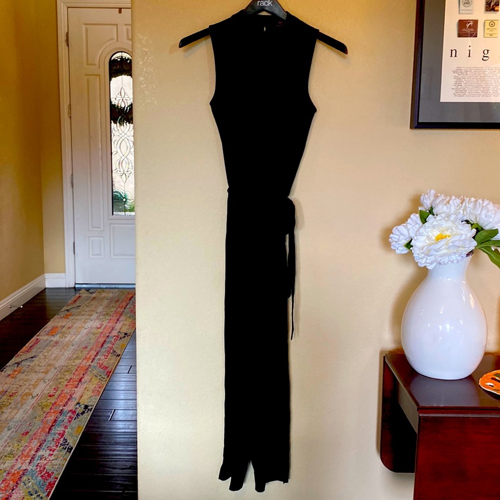 BR black Capri length jumpsuit, size 4